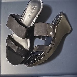 Navy Wedges sz 7B Ralph Lauren